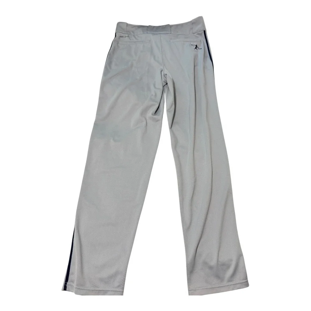 2 Pairs Nike Dri-FIT Swingman Baseball Pants Gray Navy Piped Small